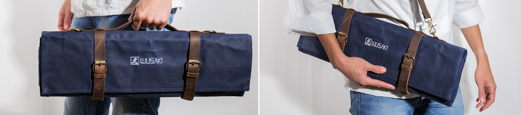 Trousse de cuisinier vide 16 places en toile enduite