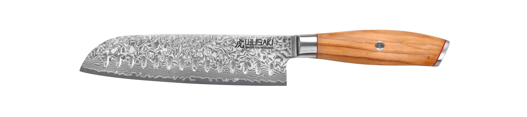 Couteau damas Wusaki Fujiko 10CR santoku lame 18cm
