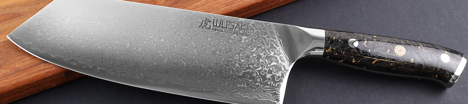 Couteau de chef chinois Sakin Damas 10Cr 19cm