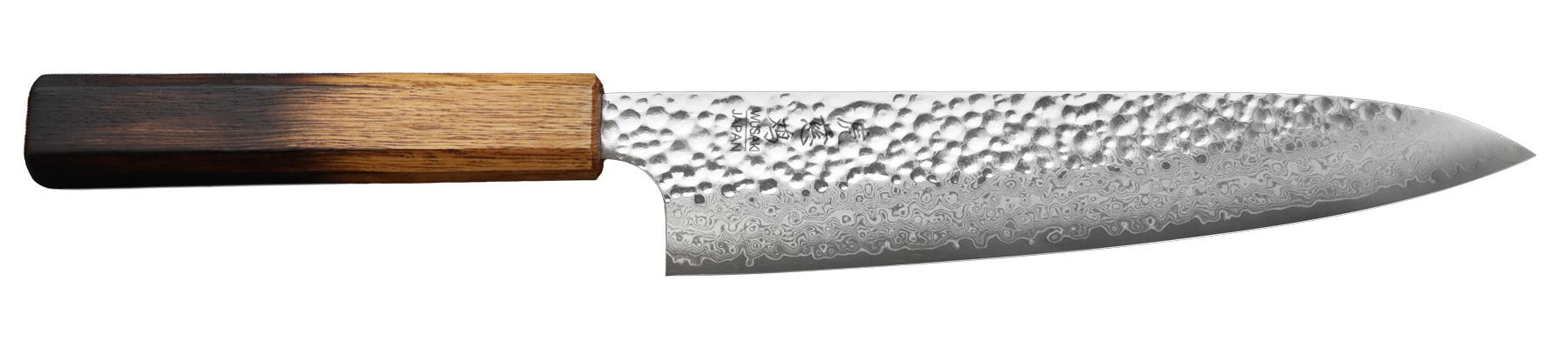 Couteau japonais artisanal Yaketa VG10 damas chef 20cm