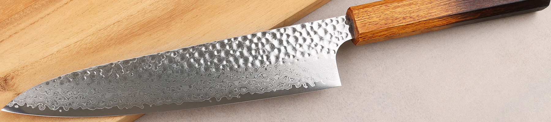 Couteau japonais artisanal Yaketa VG10 damas chef 20cm