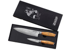 Coffret couteaux Wusaki Fujiko 10CR damas Chef + Office