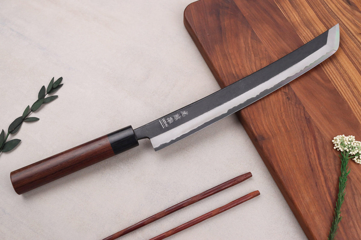Handcrafted Japanese Knife Sakimaru BS1 San Mai Blade 27cm