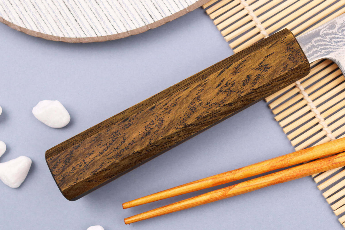 Couteau sujihiki japonais artisanal Unagi AUS10 24cm