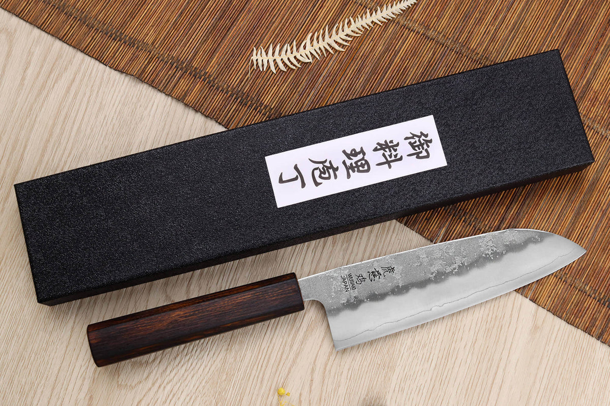 Handcrafted Japanese Santoku Knife 16.5cm Yoshi G3