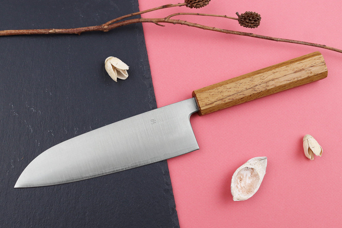 Couteau santoku japonais artisanal 16,5cm Migaki G3