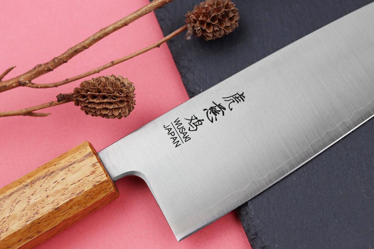 Couteau santoku japonais artisanal 16,5cm Migaki G3