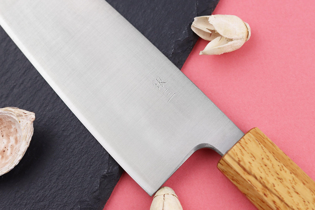 Couteau santoku japonais artisanal 16,5cm Migaki G3