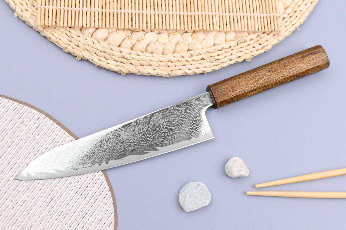 Couteau de chef japonais artisanal 18cm Unagi AUS10