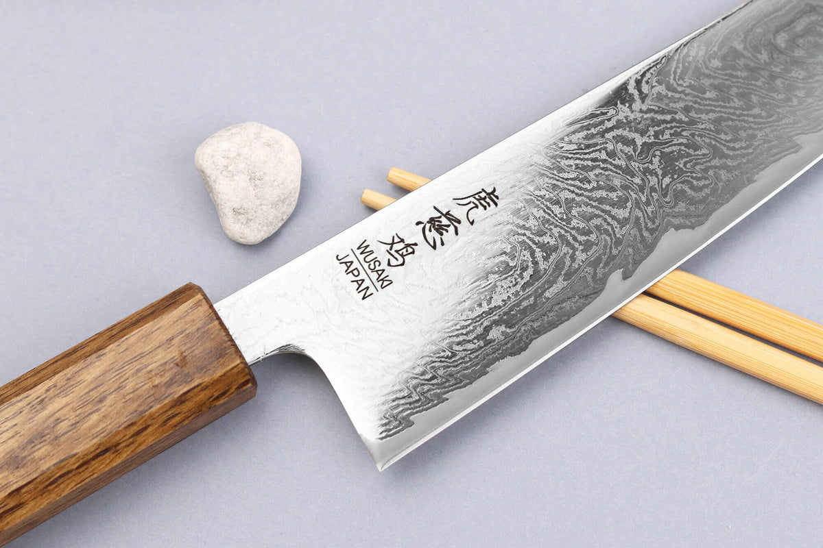 Couteau de chef japonais artisanal 18cm Unagi AUS10