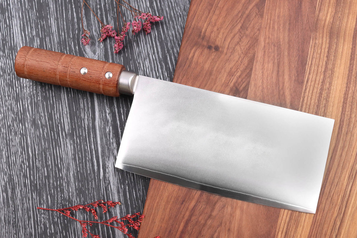 Couteau de chef chinois Wusaki Padouk San Mai 17,5cm