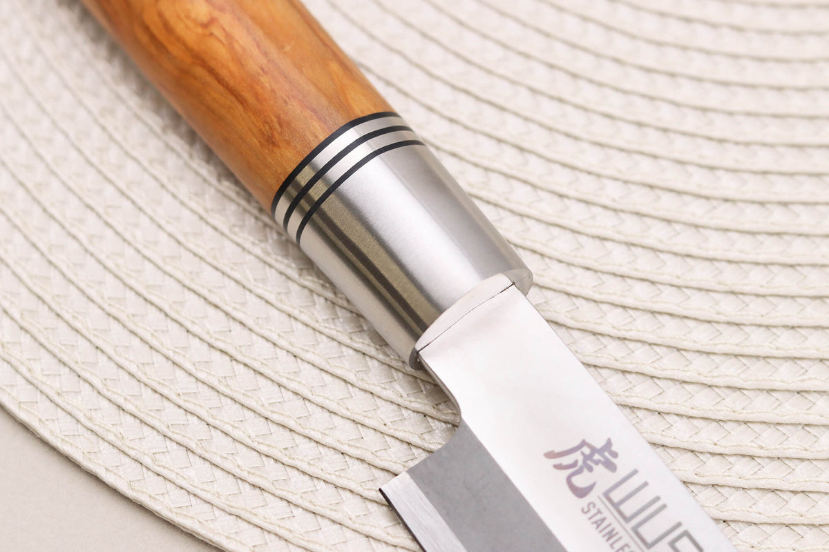 Wusaki Olive 7Cr Yanagiba Knife Olive Wood Handle 27cm + Saya
