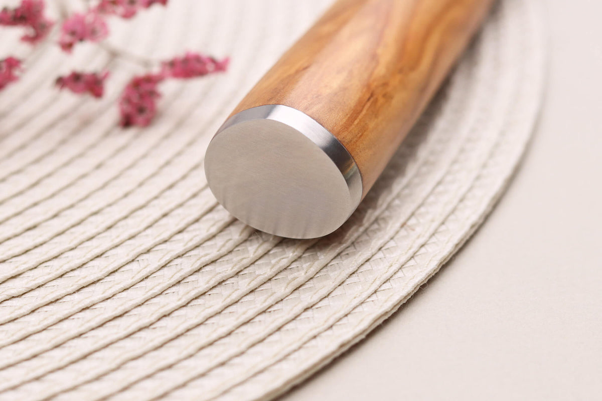 Wusaki Olive 7Cr Yanagiba Knife Olive Wood Handle 27cm + Saya
