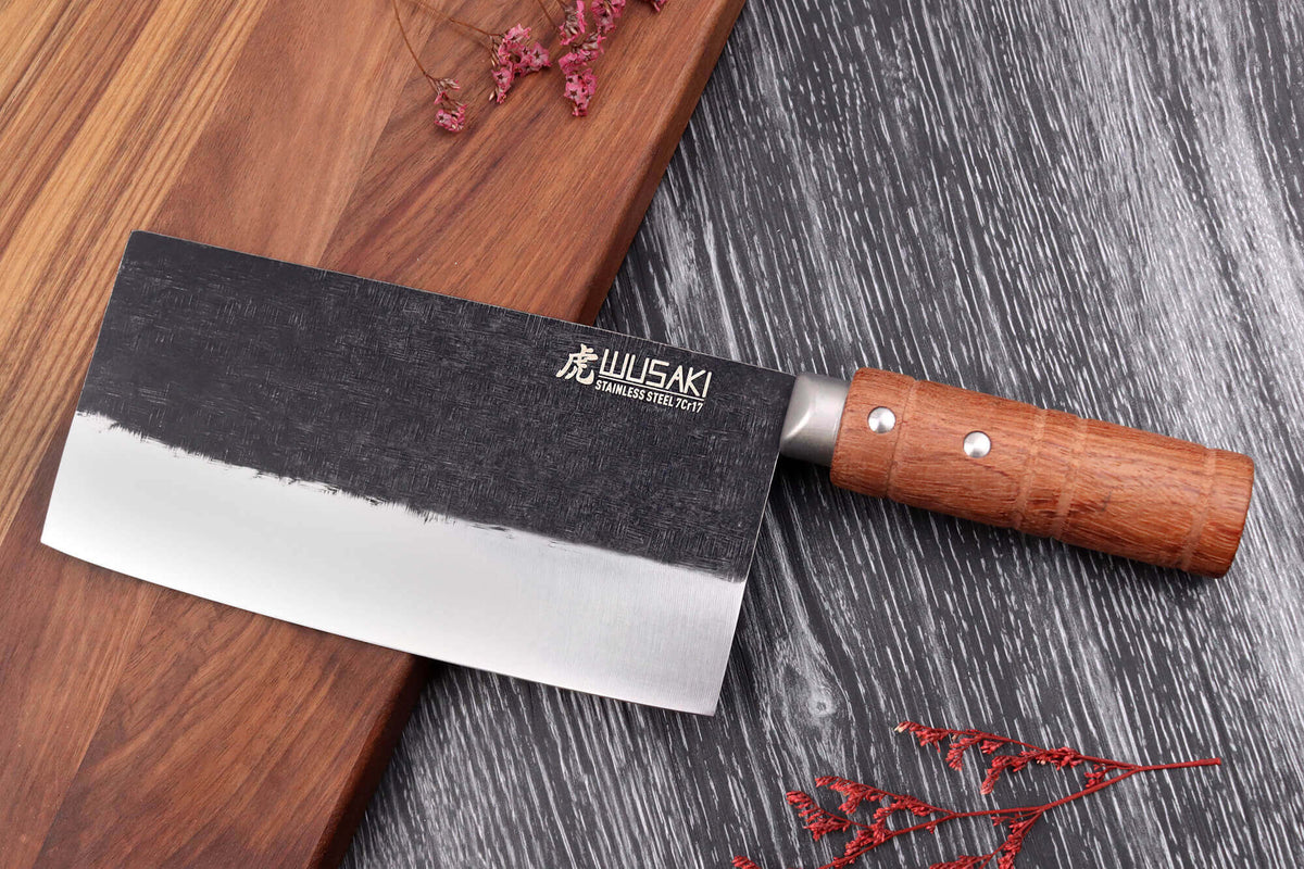 Wusaki Padouk Chinese Chef's Knife 17.5cm