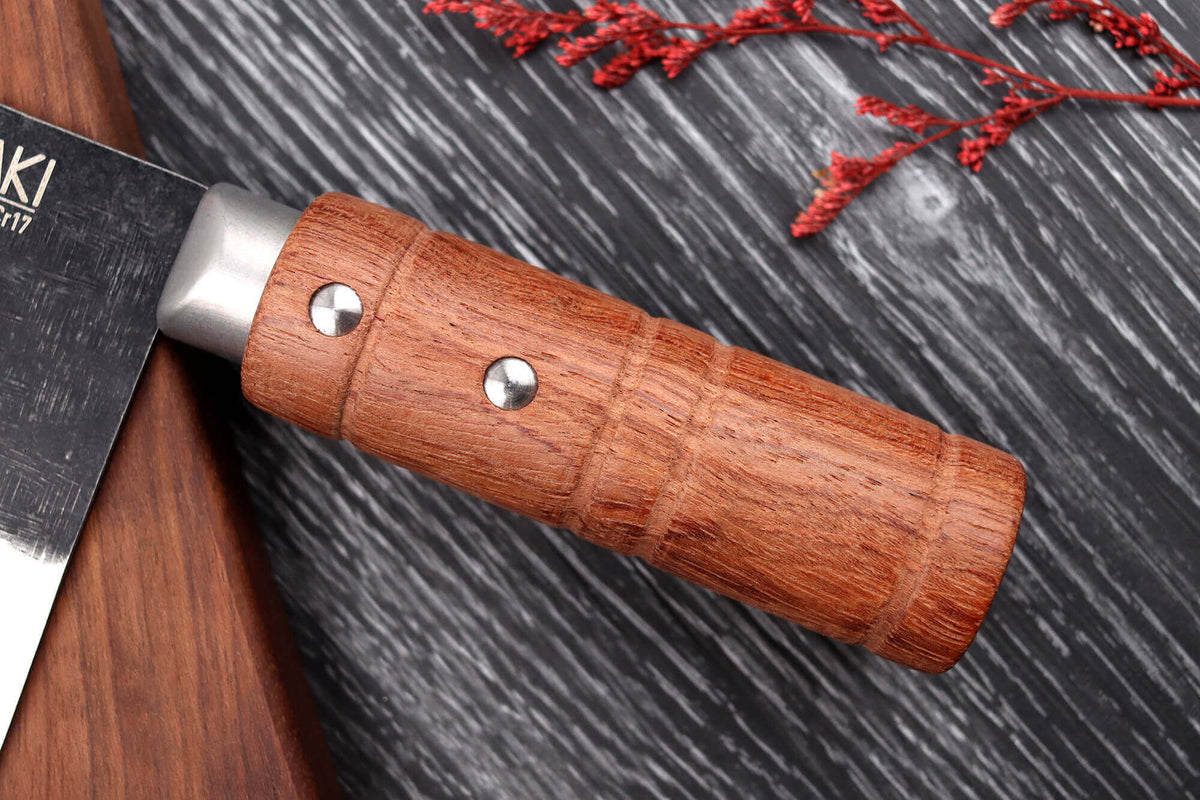 Wusaki Padouk Chinese Chef's Knife 17.5cm