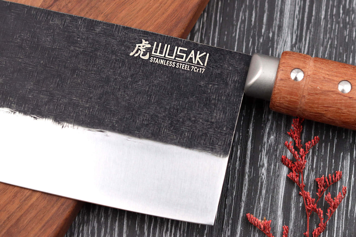 Couteau de chef chinois Wusaki Padouk 17,5cm