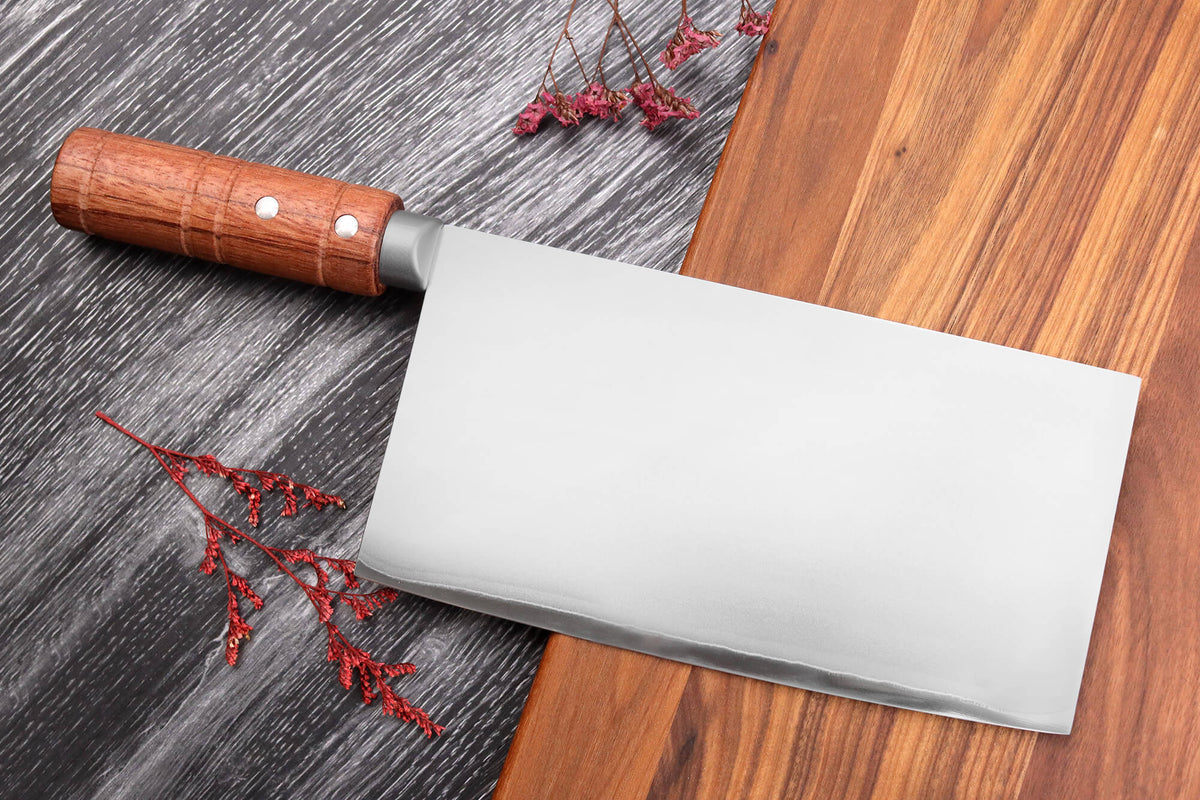 Couteau de chef chinois Wusaki Padouk San Mai 20cm