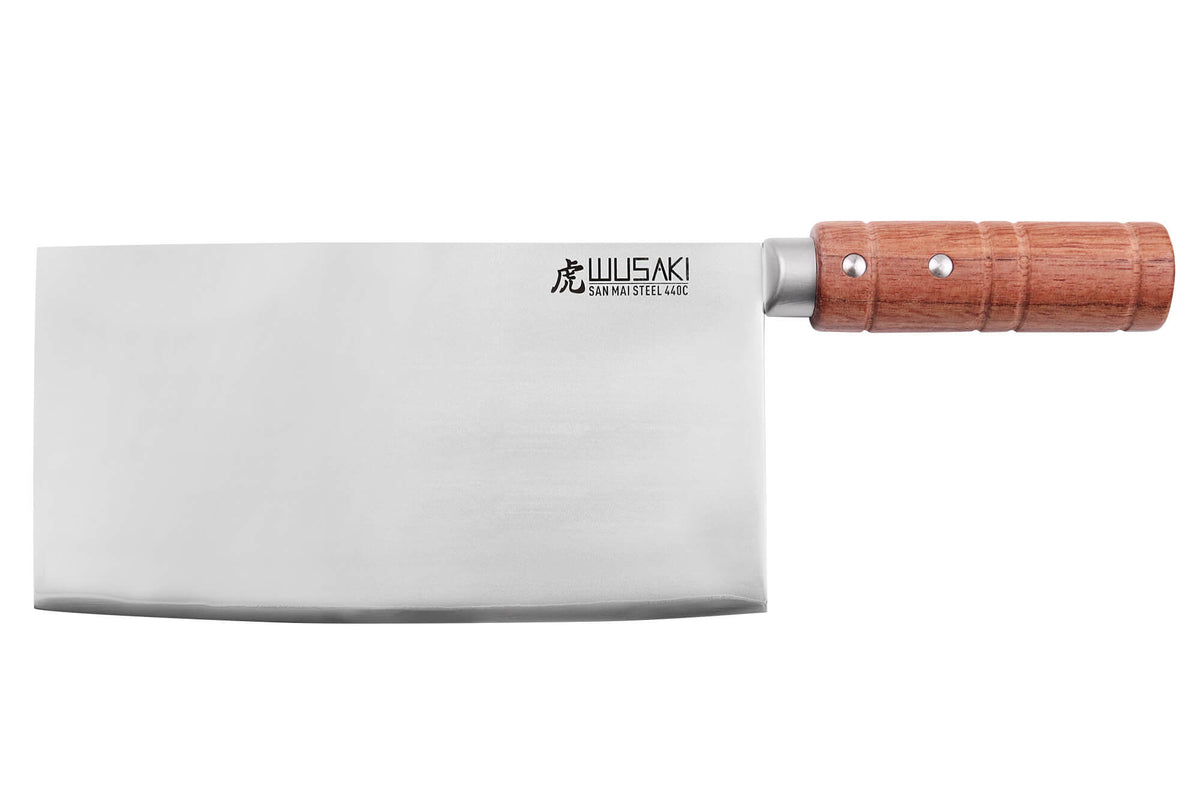 Couteau de chef chinois Wusaki Padouk San Mai 20cm