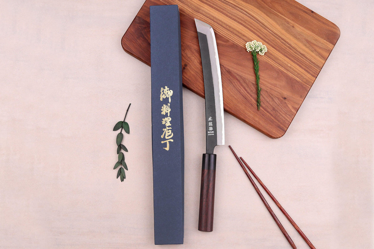 Handcrafted Japanese Knife Wusaki Sakimaru BS1 San Mai Blade 24cm