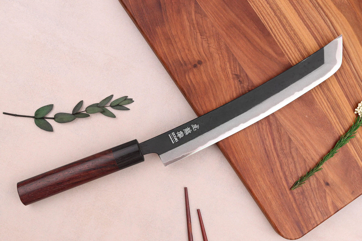 Handcrafted Japanese Knife Wusaki Sakimaru BS1 San Mai Blade 24cm