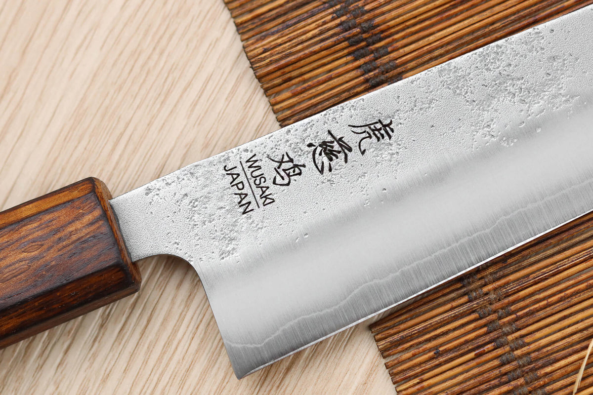 Handcrafted Japanese Bunka Knife Yoshi G3 Oak 17cm
