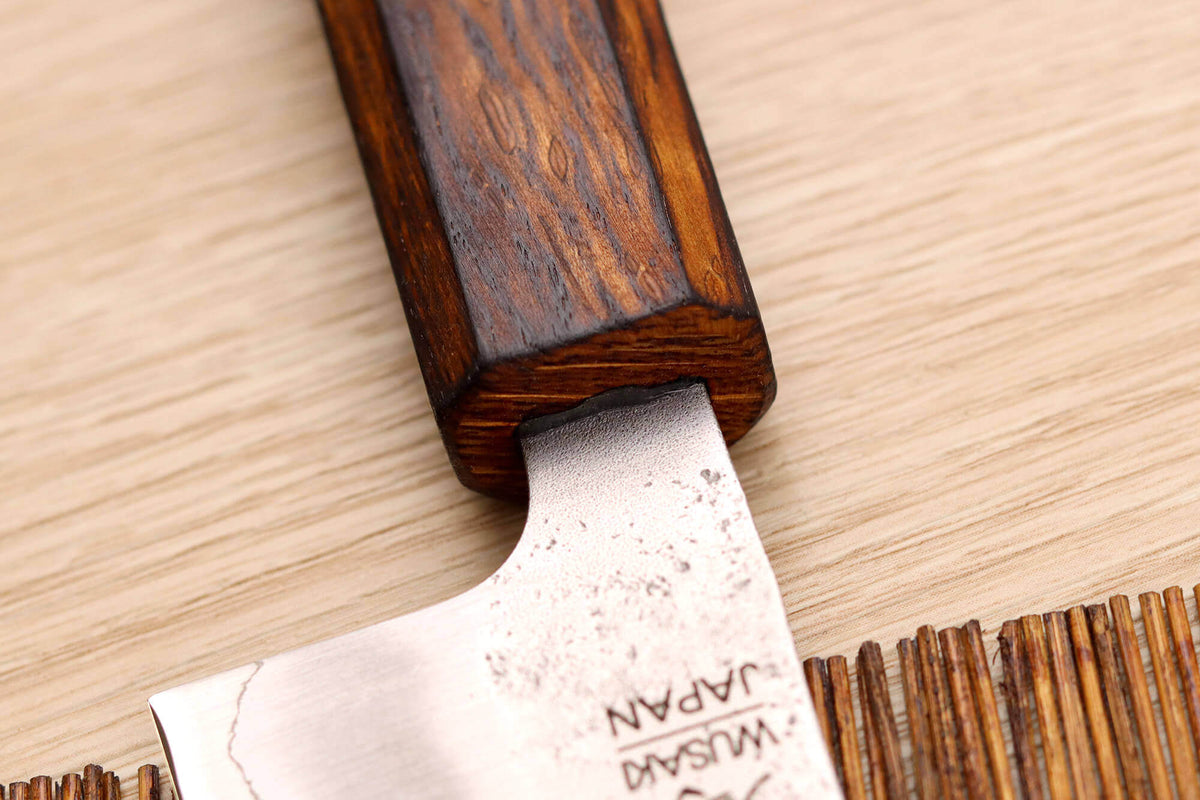 Handcrafted Japanese Bunka Knife Yoshi G3 Oak 17cm