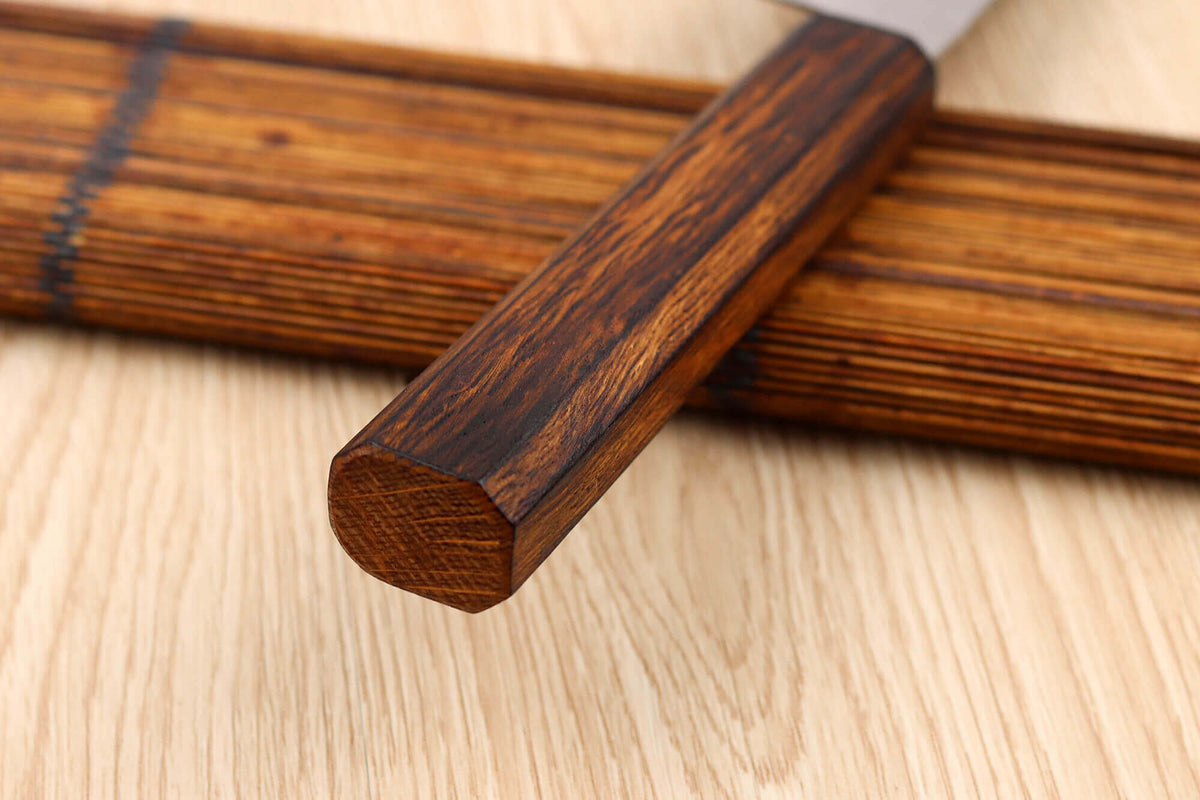Handcrafted Japanese Bunka Knife Yoshi G3 Oak 17cm
