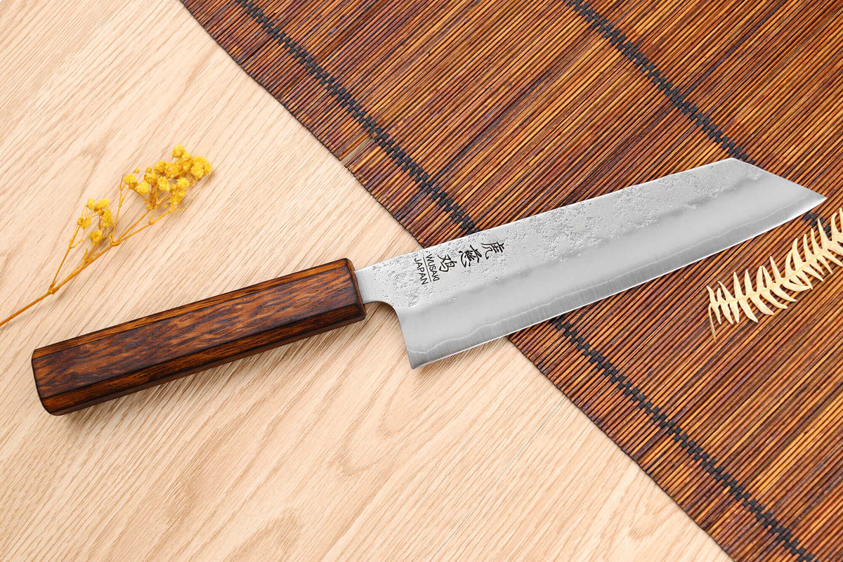 Handcrafted Japanese Bunka Knife Yoshi G3 Oak 17cm
