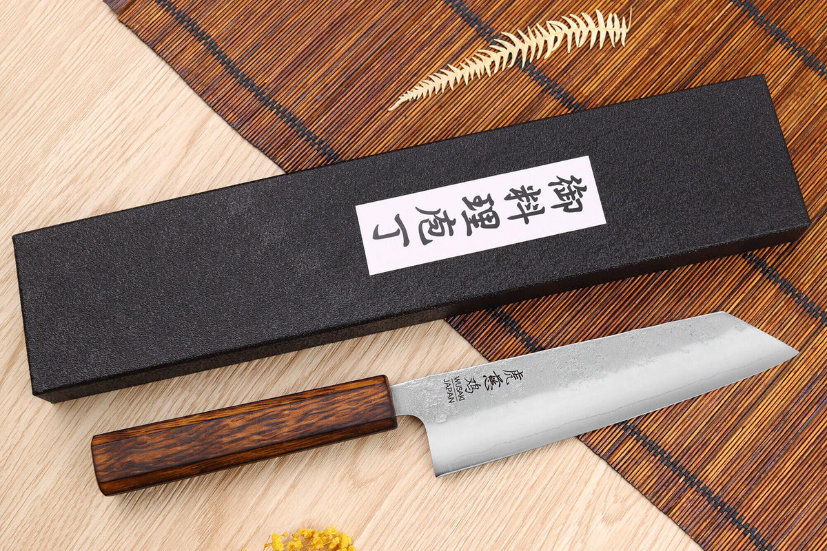 Handcrafted Japanese Bunka Knife Yoshi G3 Oak 17cm