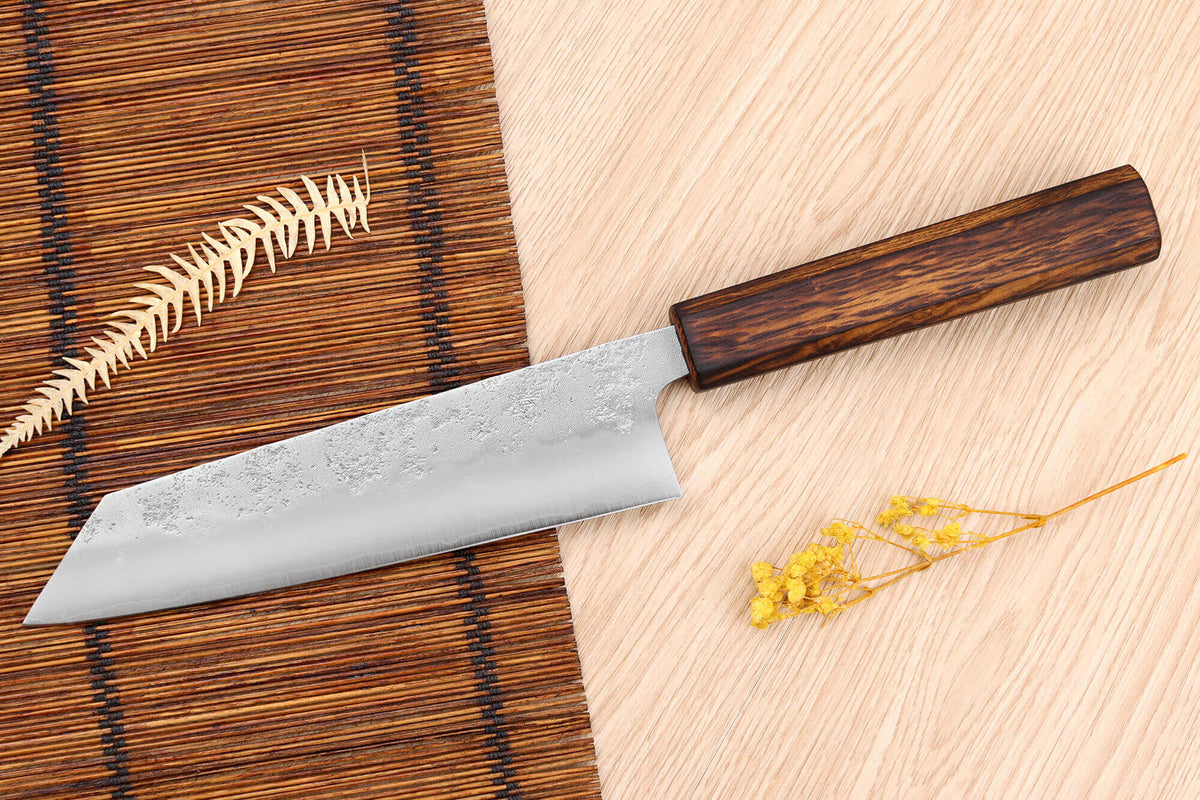 Handcrafted Japanese Bunka Knife Yoshi G3 Oak 17cm