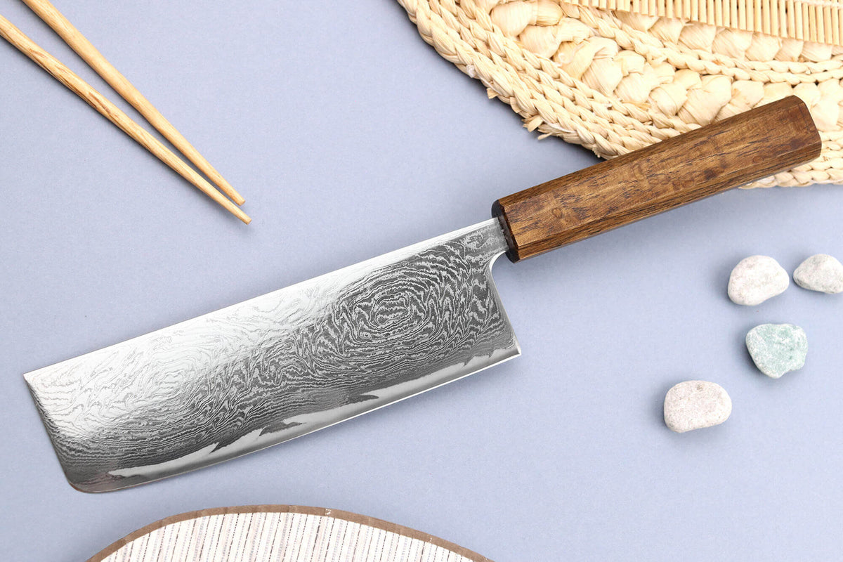 Couteau nakiri japonais artisanal 16,5cm Unagi AUS10