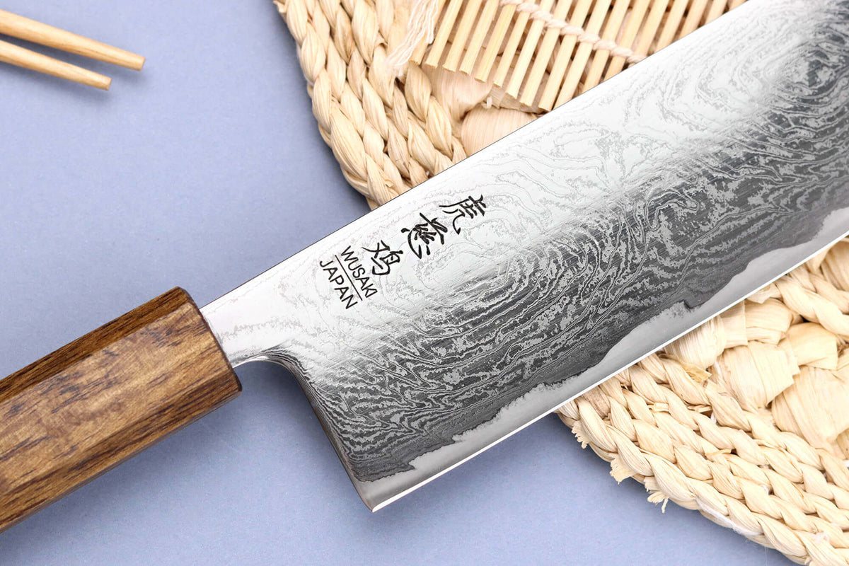 Couteau nakiri japonais artisanal 16,5cm Unagi AUS10