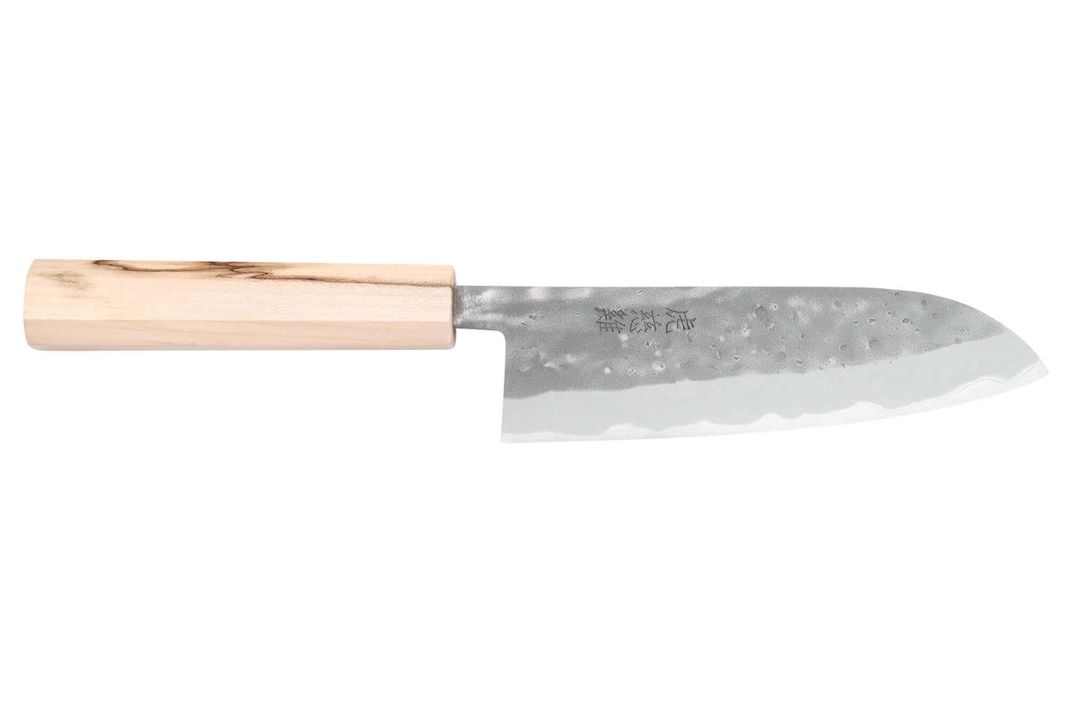 Couteau santoku japonais 16,5cm Nakata Érable BS2 artisanal