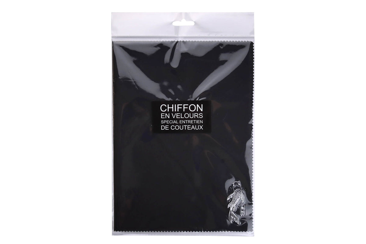Chiffon microfibre de nettoyage pour couteau de cuisine - Les Decoupeurs