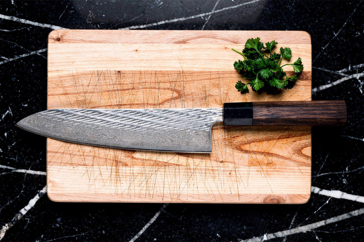 Handcrafted Japanese Chef's Knife 21cm Kuronawa G3 Damascus