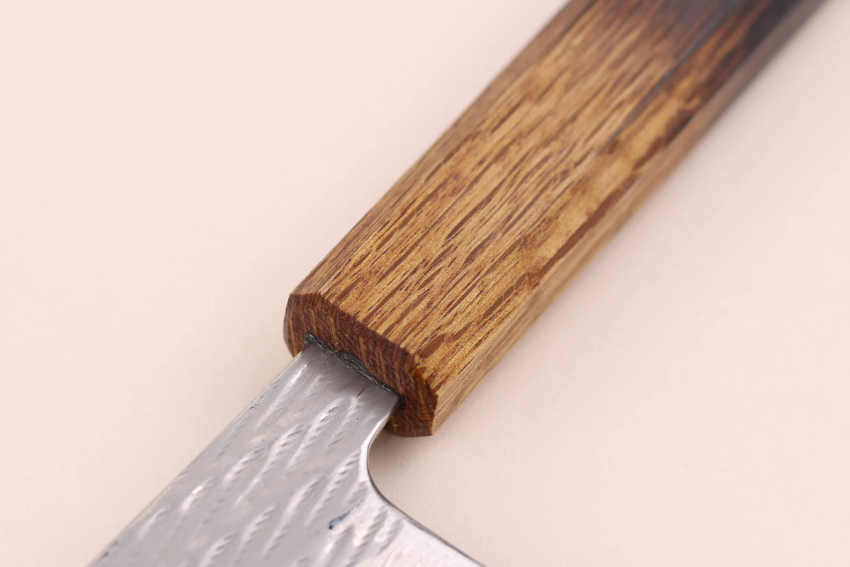 Couteau de cuisine japonais 21 cm artisanal Wusaki Nawame AUS10 damas - Wusaki