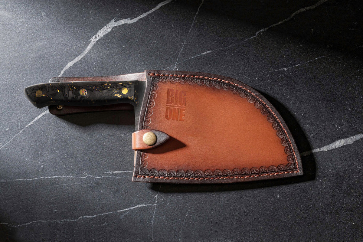 Couteau lame XL Wusaki Big one avec gaine en cuir