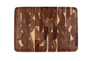 Cutting Board with Recessed Side Handles 35x25cm Acacia Checkerboard