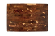 Kitchen Butcher Block with Recessed Handles 43x30.5cm Acacia Checkerboard