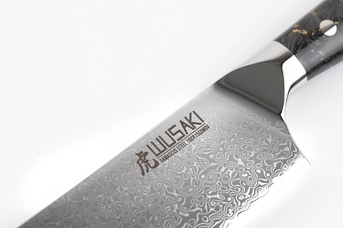 Couteau nakiri Sakin Damas 10Cr 17cm