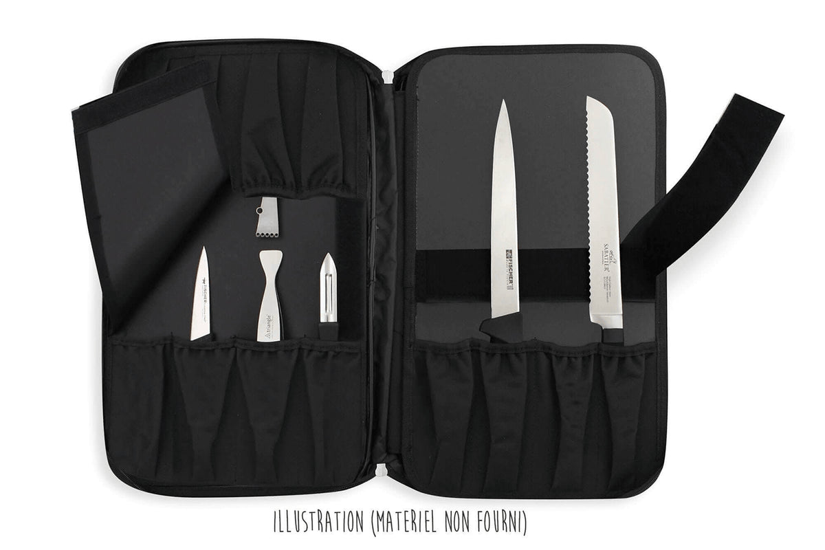 Mallette de cuisinier vide 21 places + 1 grande poche de rangement