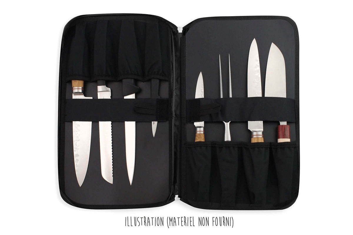 Mallette de cuisinier vide 21 places + 1 grande poche de rangement