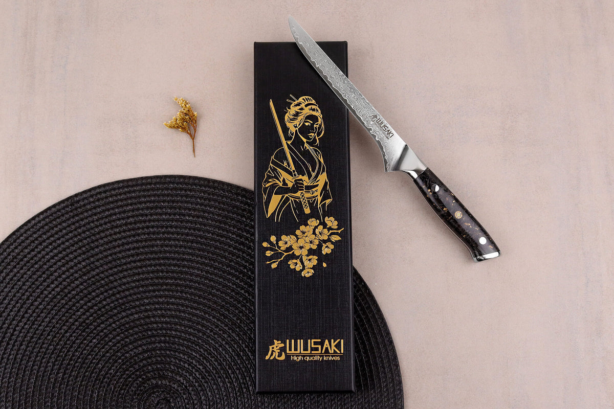 Sakin Damascus 10Cr Boning Knife 15cm