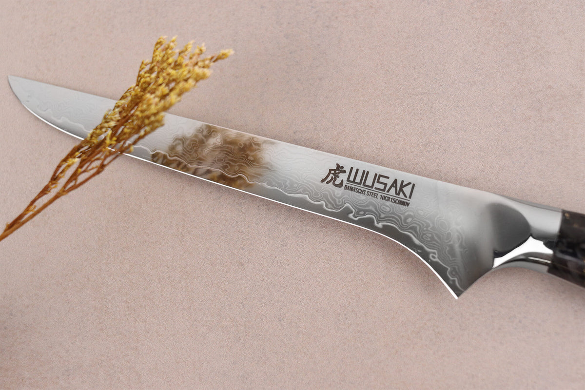 Sakin Damascus 10Cr Boning Knife 15cm