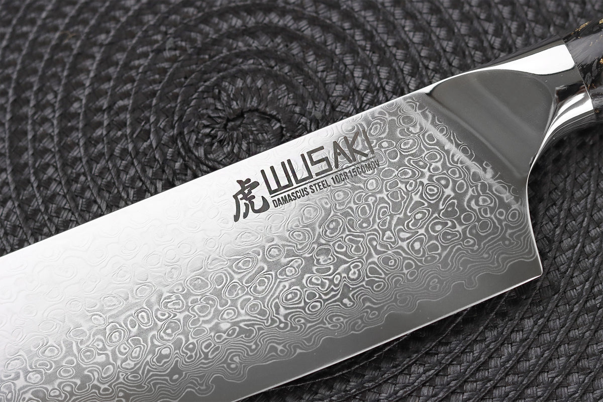 Couteau santoku Sakin Damas 10Cr 17cm