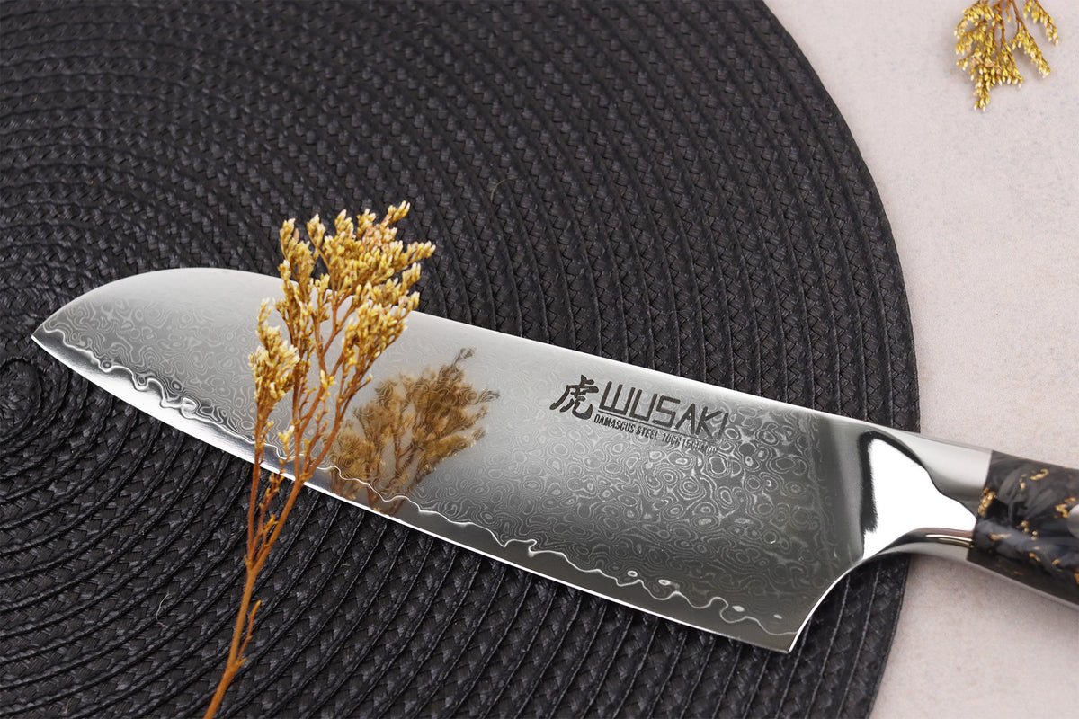 Couteau santoku Sakin Damas 10Cr 17cm