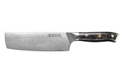 Sakin Damascus 10Cr Nakiri Knife 17cm