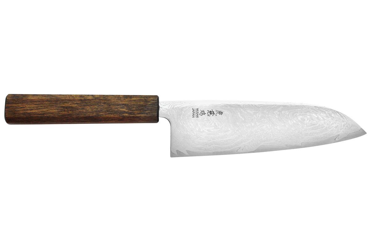 Couteau santoku japonais artisanal 16,5cm Unagi AUS10