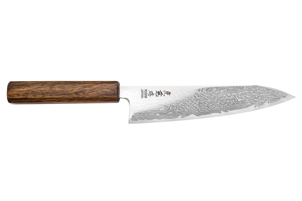 Couteau de chef japonais artisanal 18cm Unagi AUS10