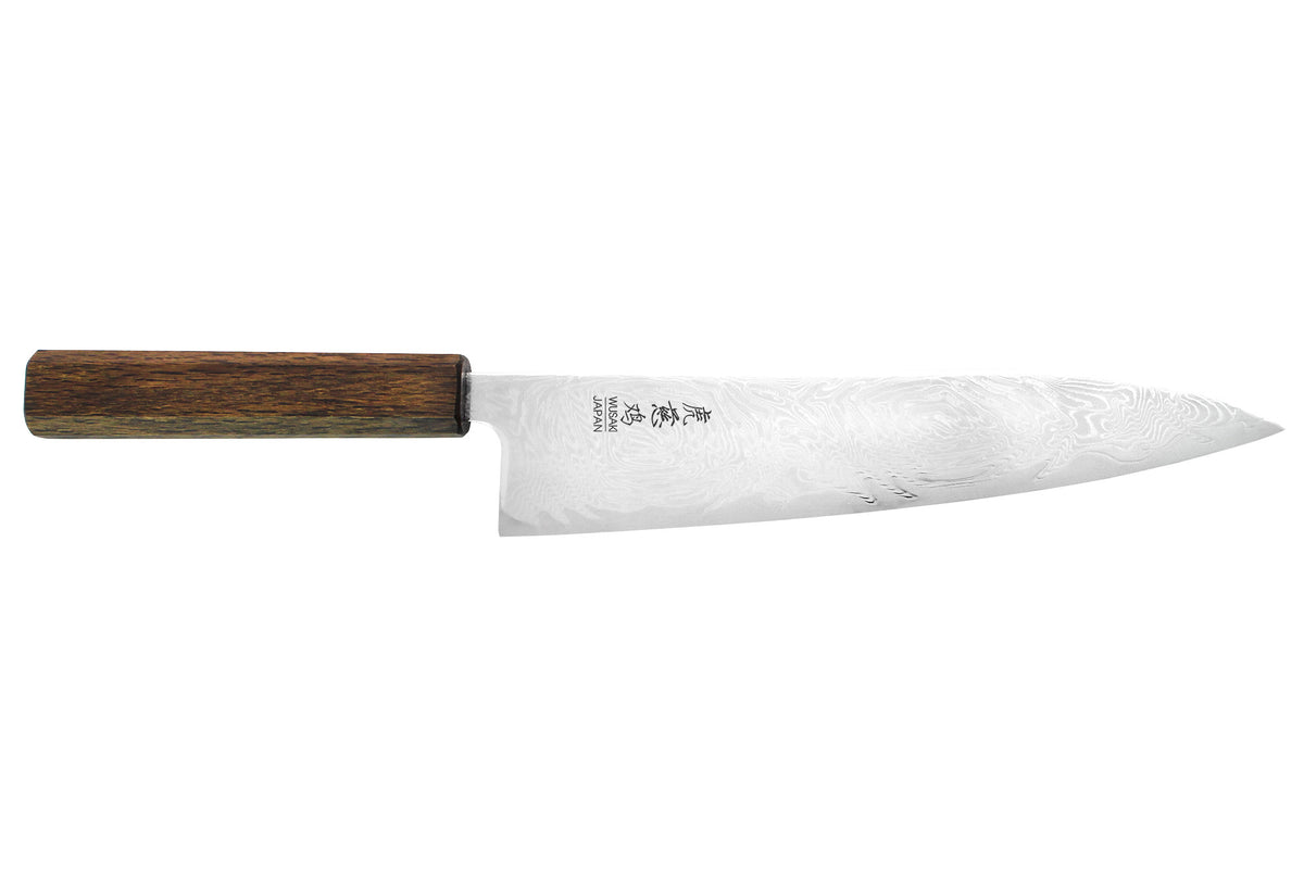 Couteau de chef japonais artisanal 21cm Unagi AUS10